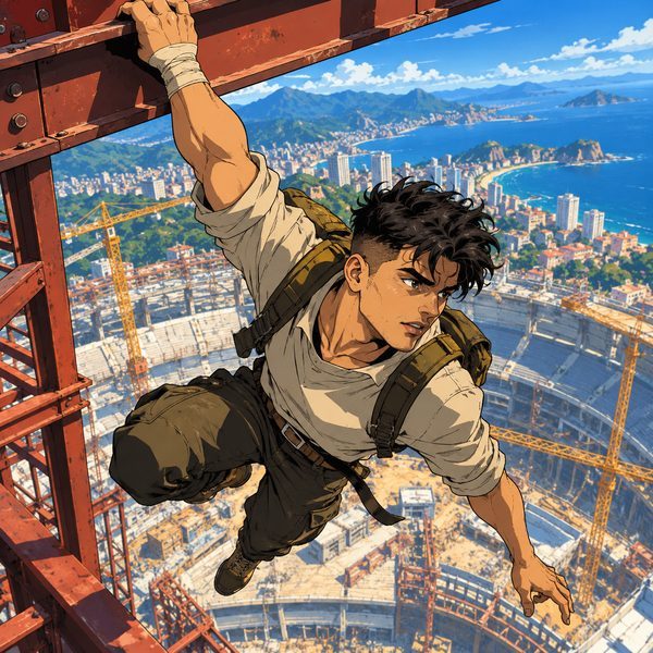 Anime Cel Shading – Mann-Porträt