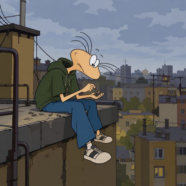 Masyanya Flash Cartoon – Mann-Porträt