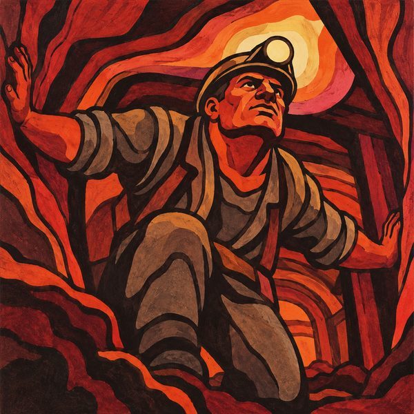 Polish Poster School – Mann-Porträt