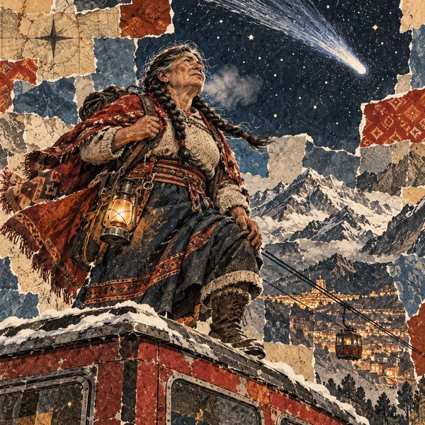 Analog Collage – Frau-Porträt