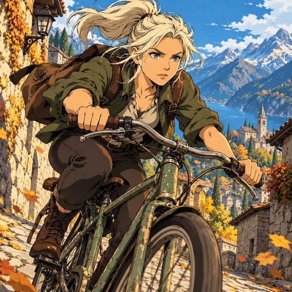 Anime Cel Shading – Frau-Porträt