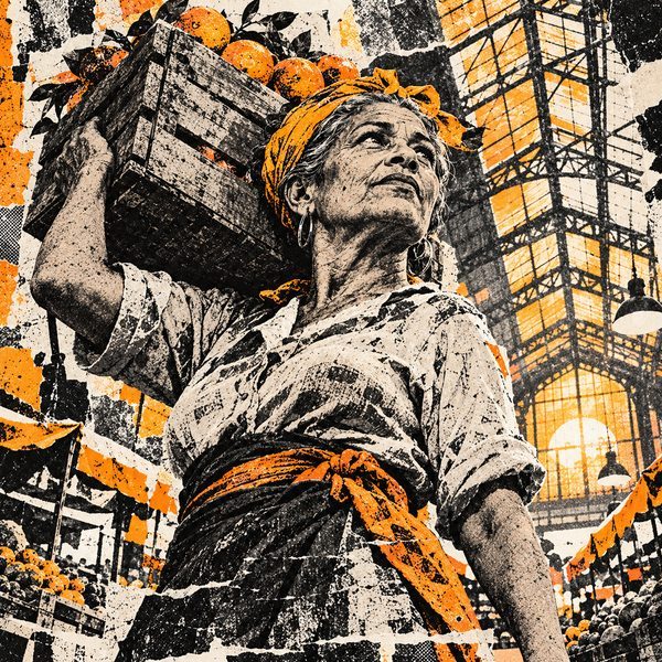 Mixed-Media Zine – Frau-Porträt