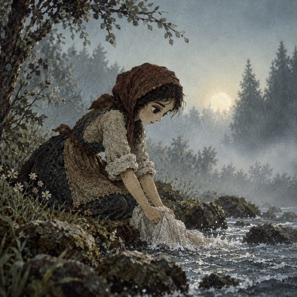 Soyuzmultfilm Cutout Animation – Frau-Porträt